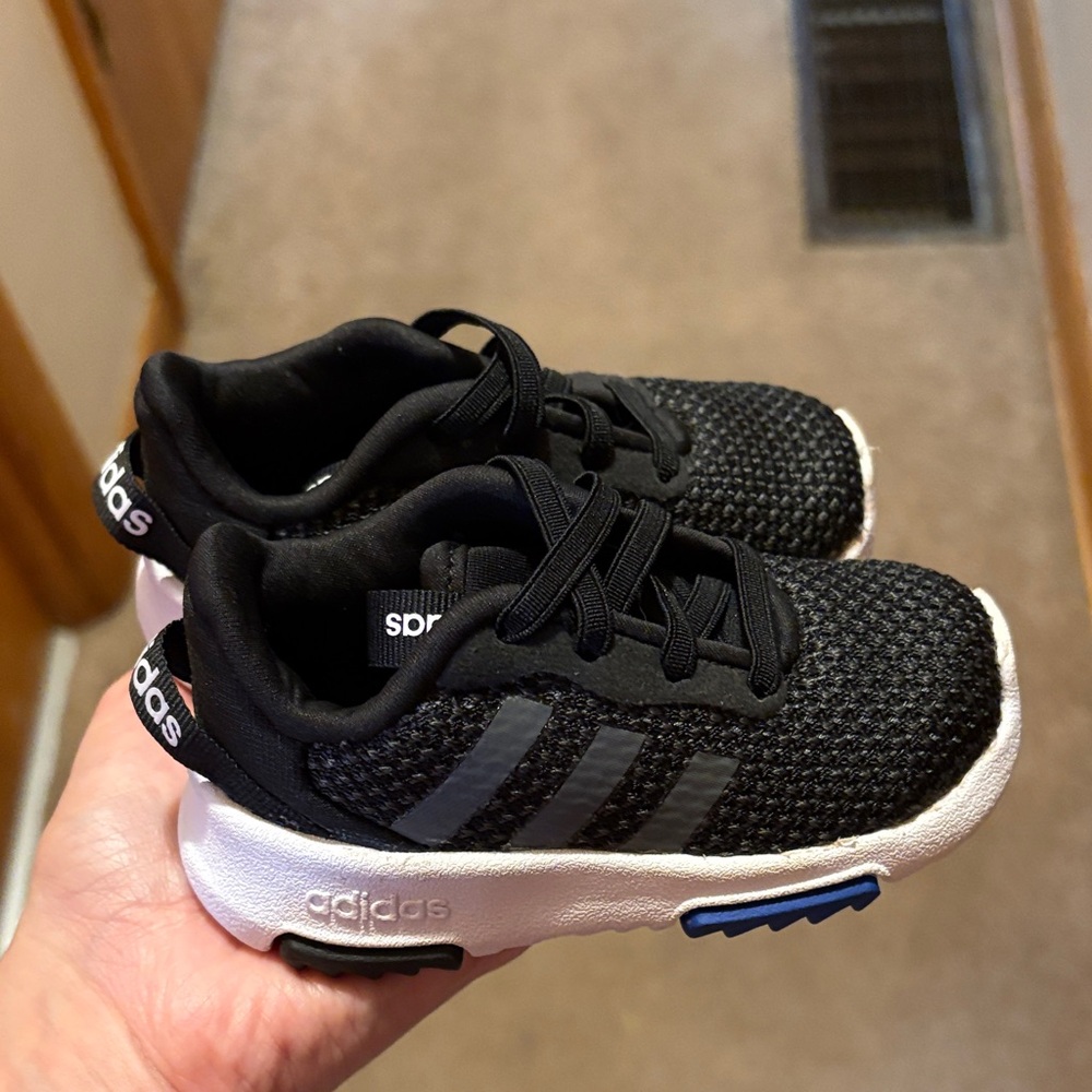 Adidas infants Black and White Sneakers